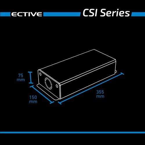 ECTIVE CSI 5 500W/24V Sinus-Wechselrichter (gebraucht, Zustand gut)