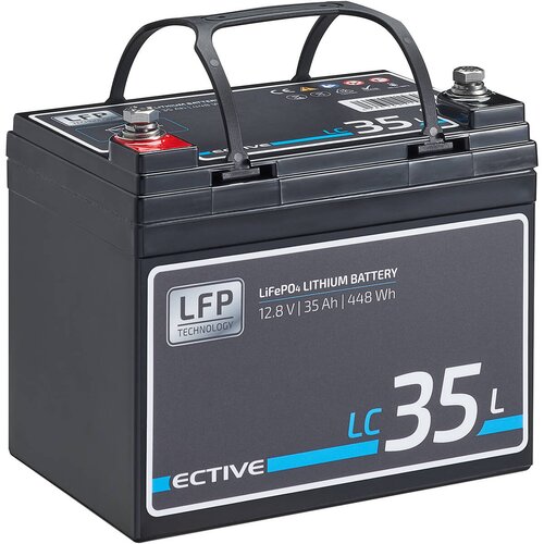 ECTIVE LC 35L 12V LiFePO4 Lithium Versorgungsbatterie 35 Ah