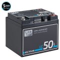 ECTIVE LC 50L 12V LiFePO4 Lithium Versorgungsbatterie 50 Ah