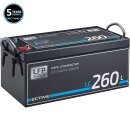 ECTIVE LC 260L 12V LiFePO4 Lithium Versorgungsbatterie 260 Ah