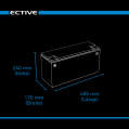 ECTIVE LC 150L 12V LiFePO4 Lithium Versorgungsbatterie 150 Ah