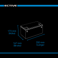 ECTIVE DC 75S AGM Deep Cycle mit LCD-Anzeige 75Ah Versorgungsbatterie