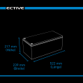 ECTIVE DC 230S AGM Deep Cycle mit LCD-Anzeige 230Ah Versorgungsbatterie