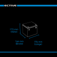 ECTIVE DC 45SC GEL Deep Cycle mit PWM-Ladegerät und LCD-Anzeige 45Ah Versorgungsbatterie