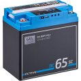 ECTIVE DC 65SC GEL Deep Cycle mit PWM-Ladegerät und LCD-Anzeige 65Ah Versorgungsbatterie