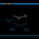 ECTIVE DC 85SC GEL Deep Cycle mit PWM-Ladegerät und LCD-Anzeige 85Ah Versorgungsbatterie