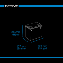 ECTIVE DC 65S GEL Deep Cycle mit LCD-Anzeige 65Ah Versorgungsbatterie