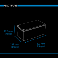 ECTIVE DC 290S GEL Deep Cycle mit LCD-Anzeige 290Ah Versorgungsbatterie