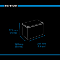 ECTIVE LC 80L 12V LiFePO4 Lithium Versorgungsbatterie 80 Ah