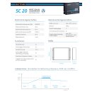 ECTIVE SC 20 SILENT Lüfterloser MPPT Solar-Laderegler für 12/24V Versorgungsbatterien 240Wp/480Wp 50V 20A