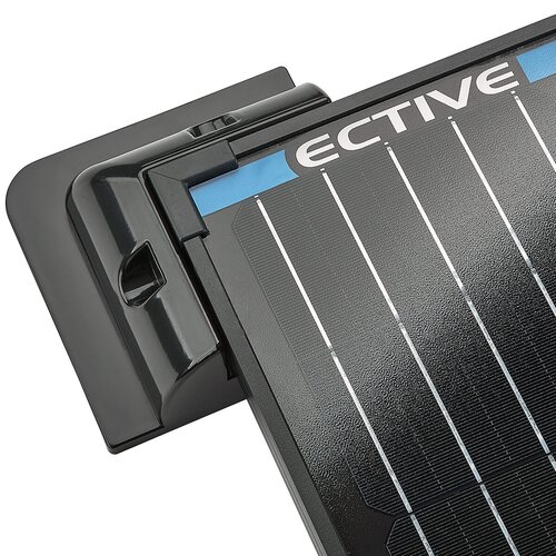 ECTIVE 4-teilige Solarmodulhalterung Eckprofile aus Kunststoff (schwarz)