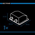 ECTIVE 7-teiliges kurzes Befestigungs-Komplettset für Solarinstallation (schwarz)