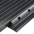 ECTIVE 7-teiliges langes Befestigungs-Komplettset für Solarinstallation (schwarz)