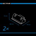 ECTIVE 2-teilig kurze Haltespoiler für Solarmodule (schwarz)