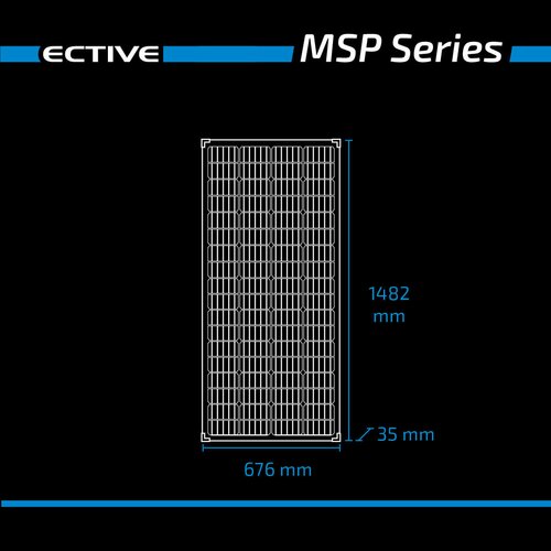 ECTIVE MSP 190s Black Monokristallines Solarmodul 190W (gebraucht, Zustand gut)