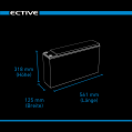 ECTIVE DC 230 AGM Slim 12V Versorgungsbatterie 230Ah