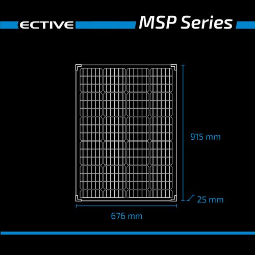 ECTIVE MSP 120s Black Monokristallines Solarmodul 120W (gebraucht, Zustand gut)