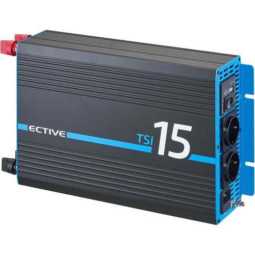 ECTIVE TSI 15 1500W/12V Sinus-Wechselrichter mit NVS- und USV-Funktion (gebraucht, Zustand gut)