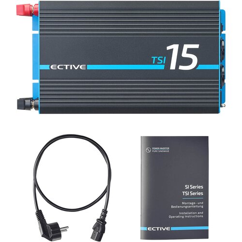 ECTIVE TSI 15 1500W/12V Sinus-Wechselrichter mit NVS- und USV-Funktion (gebraucht, Zustand gut)