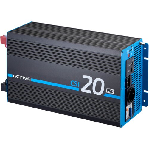 ECTIVE CSI 20 PRO 2000W/12V Sinus-Wechselrichter mit Netzvorrangschaltung und Ladegert
