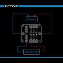 KFZ-Flachsicherungshalter mit LED Indikator und Negativanschluss für 6 Sicherungen 30A/32V DC (Schraubanschluss)