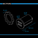 Dual USB-Einbaubuchse 5V 1/2,1A