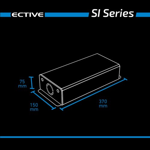 ECTIVE SI 10 1000W/12V Sinus-Wechselrichter mit reiner Sinuswelle (gebraucht, Zustand gut)