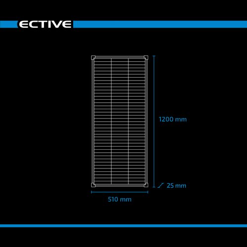 ECTIVE SSP 120 Black Lightweight Schindel Solarmodul Monokristallin 120W (USt-befreit nach 12 Abs.3 Nr. 1 S.1 UStG)