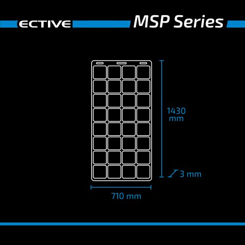 ECTIVE MSP 180 Flex flexibles Solarmodul monokristallin 180W (USt-befreit nach 12 Abs.3 Nr. 1 S.1 UStG)