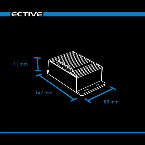 ECTIVE DSC 25 MPPT Dual Solar-Laderegler fr zwei 12V Batterien 350Wp 50V 25A (USt-befreit nach 12 Abs.3 Nr. 1 S.1 UStG)