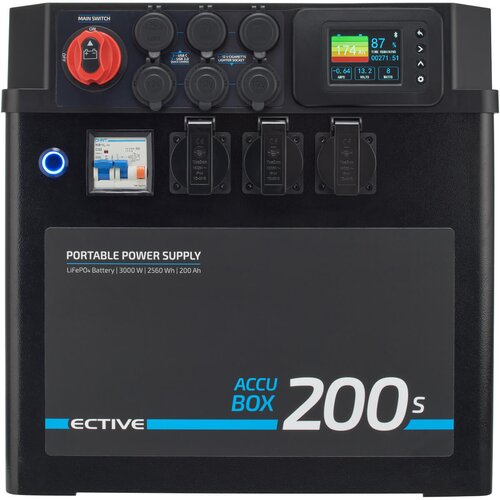ECTIVE AccuBox 200S 3000W 2560Wh LiFePO4 Powerstation (USt-befreit nach 12 Abs.3 Nr. 1 S.1 UStG)