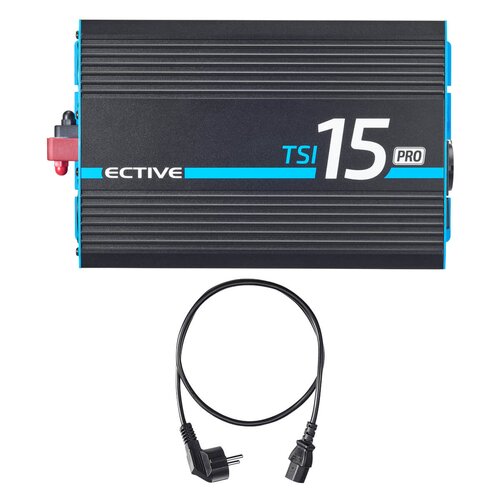 ECTIVE TSI 15 PRO 1500W/12V Sinus-Wechselrichter mit Netzvorrangschaltung