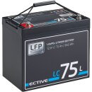 ECTIVE LC 75L 12V LiFePO4 Lithium Versorgungsbatterie 75...