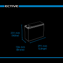 ECTIVE DC 60 GEL Slim 12V Versorgungsbatterie 60Ah (USt-befreit nach §12 Abs.3 Nr. 1 S.1 UStG)