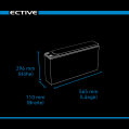 ECTIVE DC 195 GEL Slim 12V Versorgungsbatterie 195Ah (USt-befreit nach §12 Abs.3 Nr. 1 S.1 UStG)