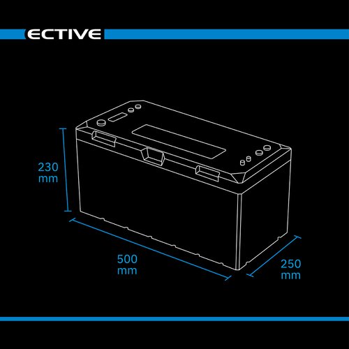 ECTIVE LC 300 Marine LT IP67 LiFePO4 Lithium Versorgungsbatterie