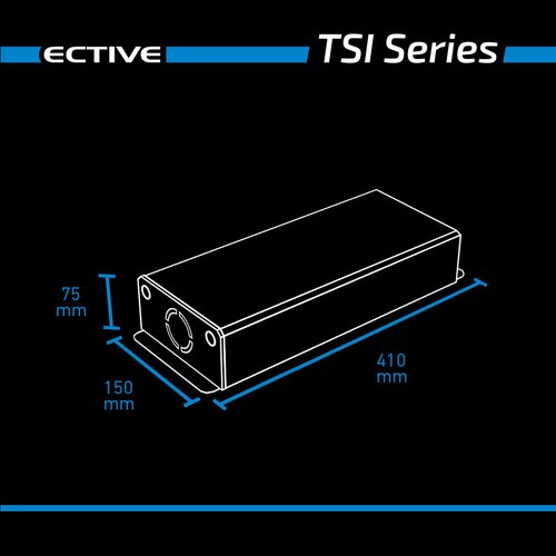 ECTIVE TSI 10 1000W/24V Sinus-Wechselrichter mit NVS- und USV-Funktion (gebraucht, Zustand gut)