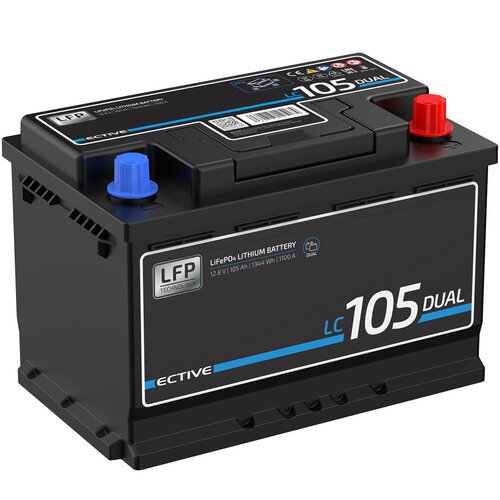 ECTIVE LC 105 Dual Versorgungsbatterie 105Ah 12V 1344Wh 1100A