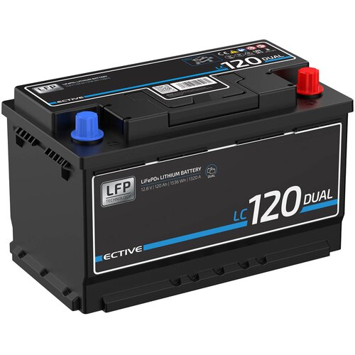 ECTIVE LC 120 Dual Versorgungsbatterie 120Ah 12V 1536Wh...