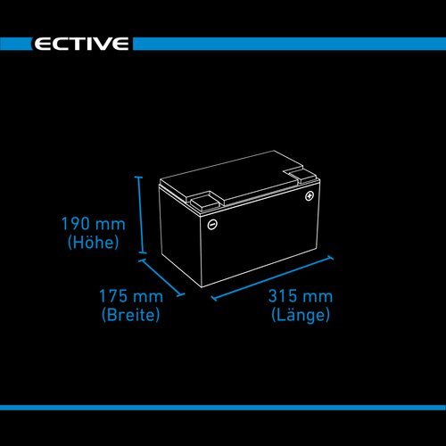 ECTIVE LC 120 Dual Versorgungsbatterie 120Ah 12V 1536Wh 1320A