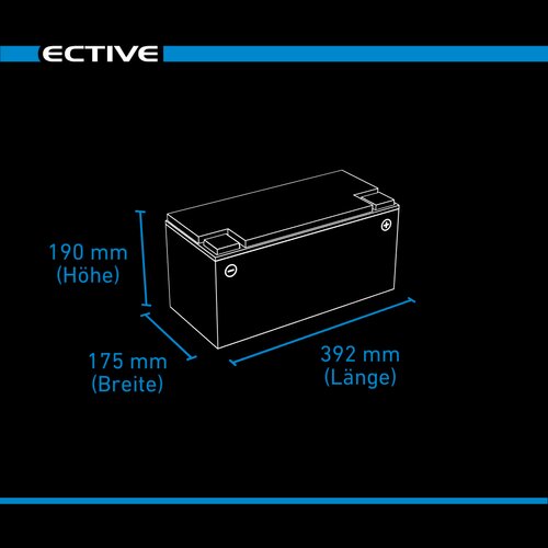 ECTIVE LC 150 Dual Versorgungsbatterie 150Ah 12V 1920Wh 1650A