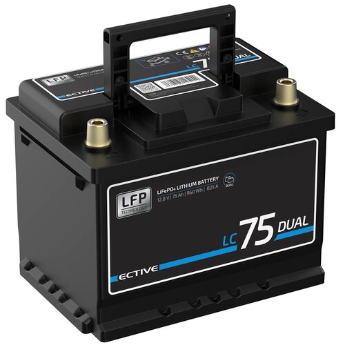 ECTIVE LC 75 Dual Versorgungsbatterie 75Ah 12V 960Wh 825A